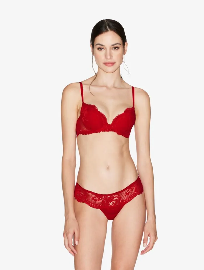 Women Bras La Perla Red Lace Pushup Bra