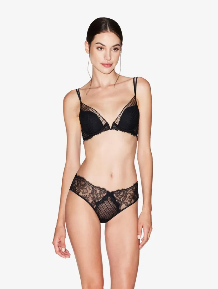Women Bras La Perla Underwired PushUp Bra With Leavers Lace