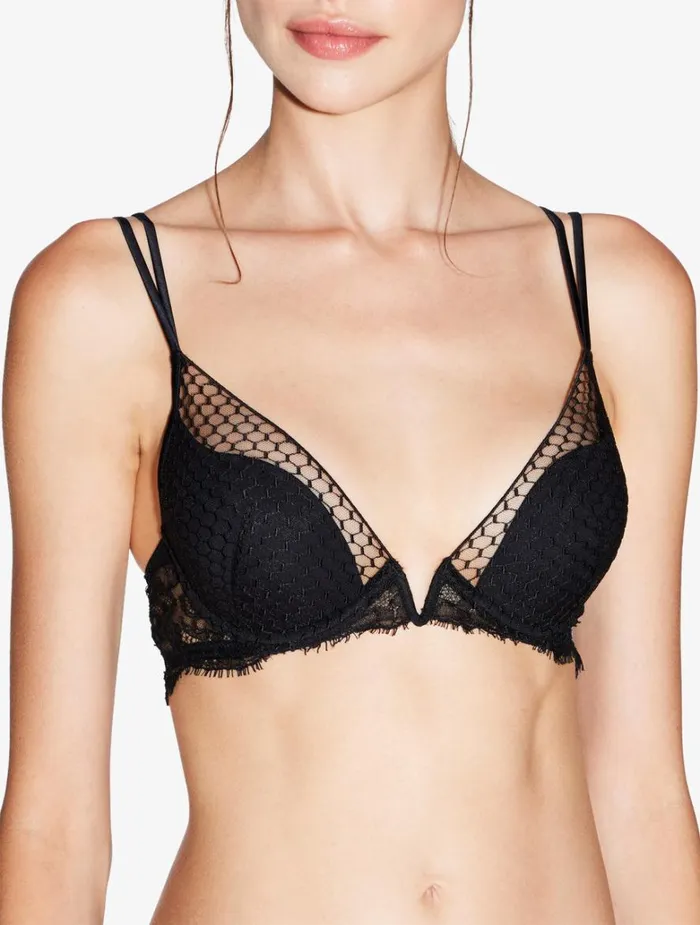 Women Bras La Perla Underwired PushUp Bra With Leavers Lace