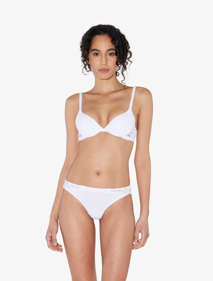 Women Bras La Perla White Cotton Pushup Bra