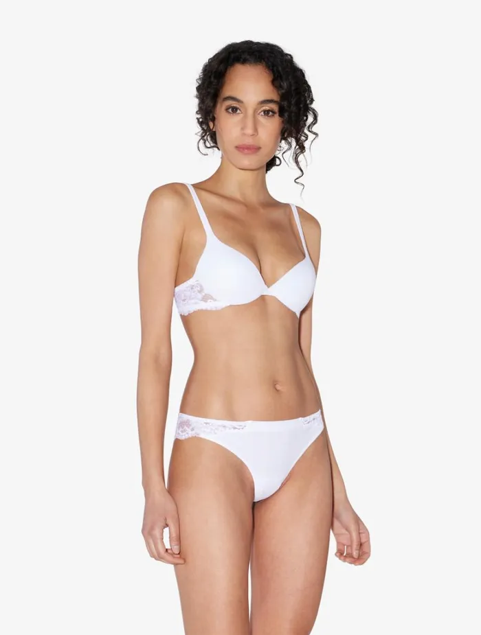 Women Bras La Perla White Cotton Pushup Bra