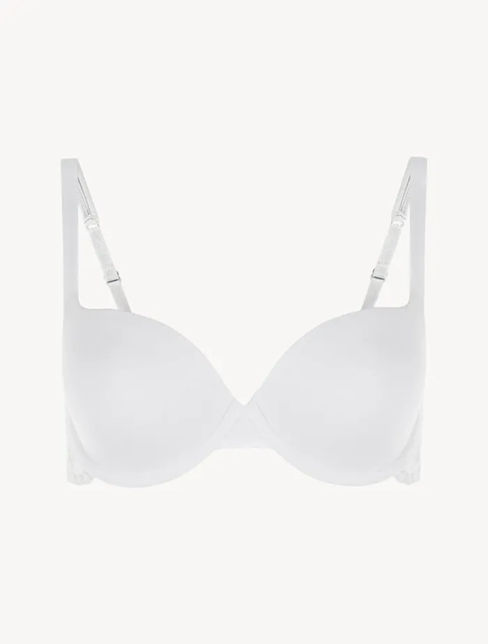 Women Bras La Perla White Cotton Tshirt Bra