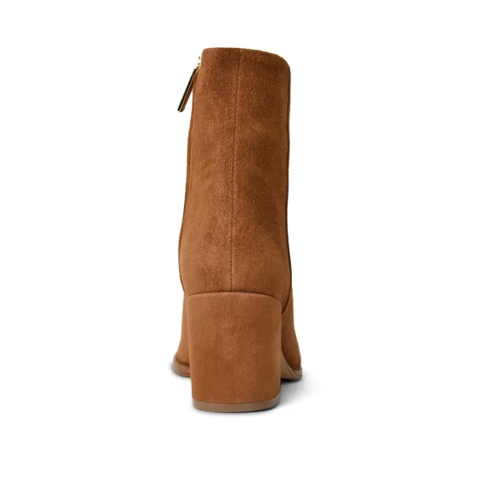 Women Bruno Magli Boots Fenice Side Zip Boot Cognac Suede