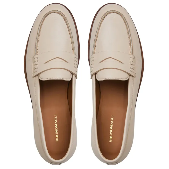 Women Bruno Magli Flats and Loafers LIXIA Loafer BONE