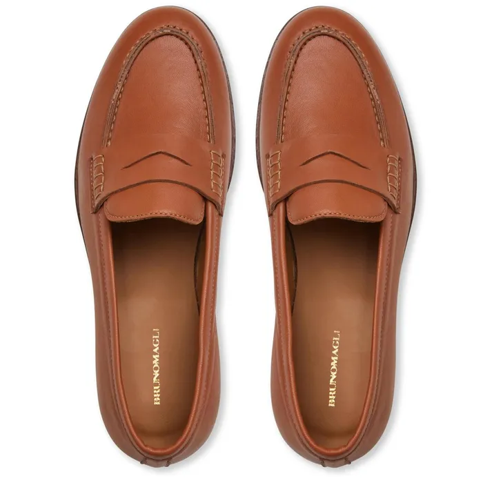 Women Bruno Magli Flats and Loafers LIXIA Loafer COGNAC