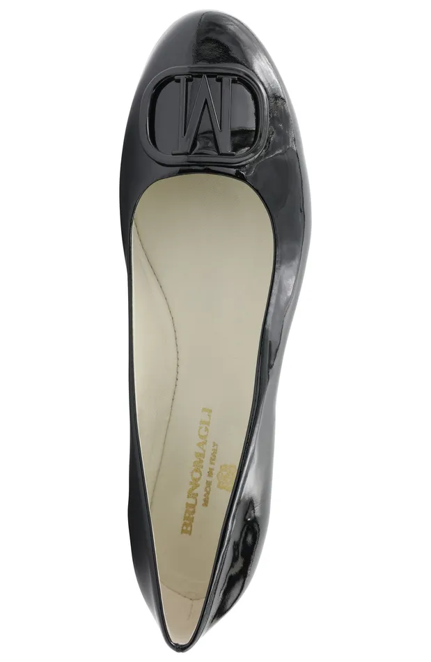 Women Bruno Magli Flats and Loafers Mimi Signature Leather Ballet Flat 8211 Black Patent Women Bruno Magli Flats and Loafers Mimi Signature Leather Ballet Flat 8211 Black Patent