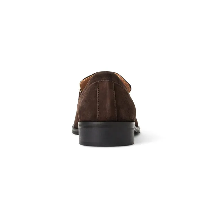 Women Bruno Magli Flats and Loafers Natalie Square Toe LoaferBrown Suede