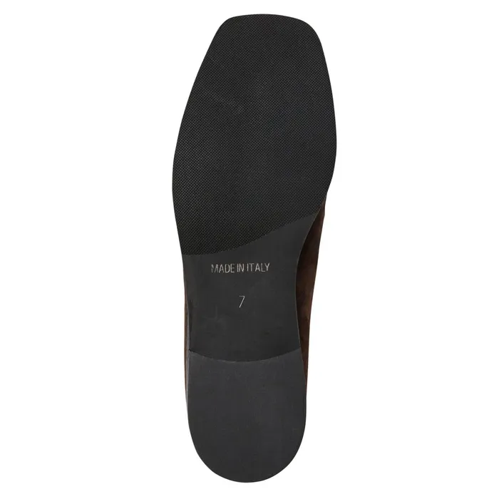 Women Bruno Magli Flats and Loafers Natalie Square Toe LoaferBrown Suede