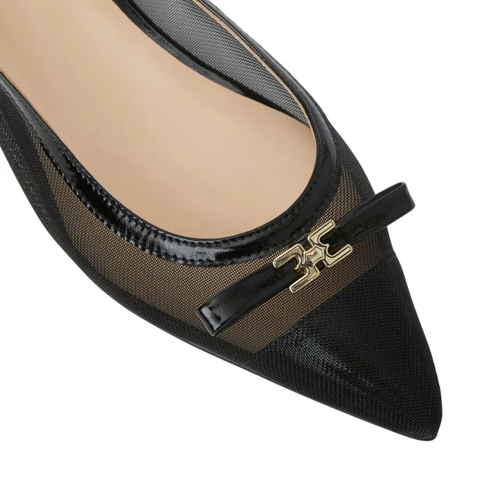 Women Bruno Magli Flats and Loafers PAMINA Slingback Flat BLACK PATENT