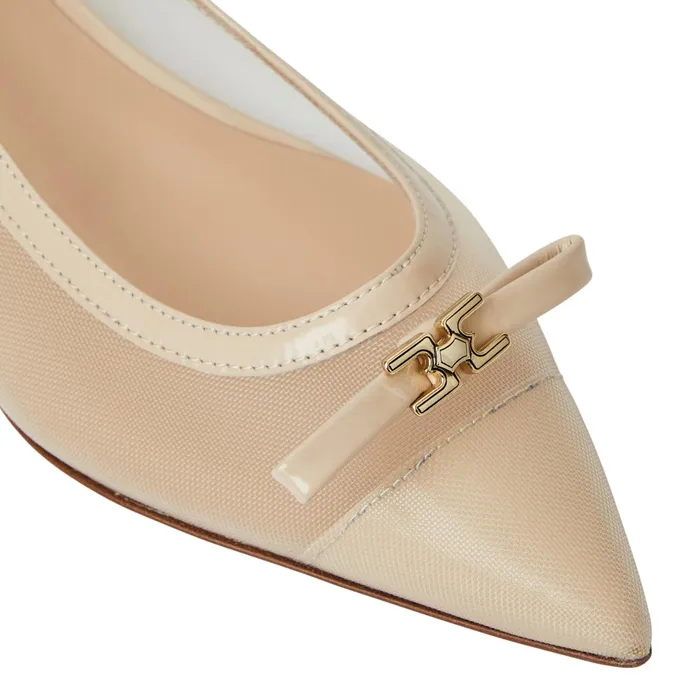 Women Bruno Magli Flats and Loafers PAMINA Slingback Flat SAND PATENT