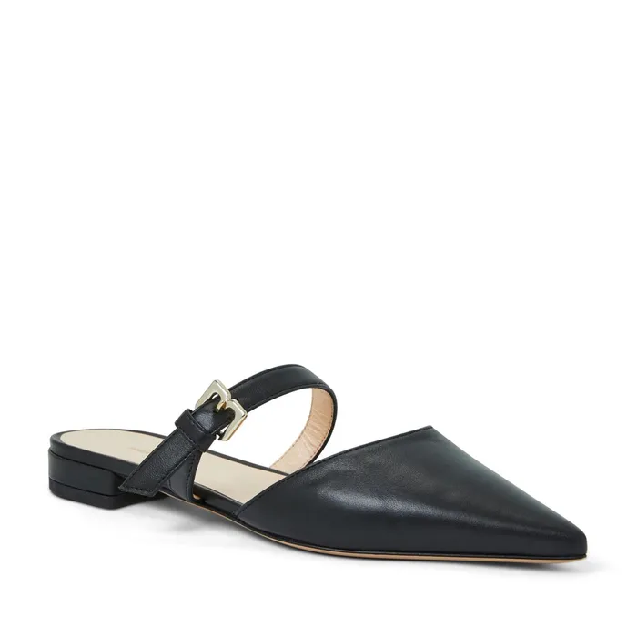 Women Bruno Magli Flats and Loafers PASHA Mule BLACK