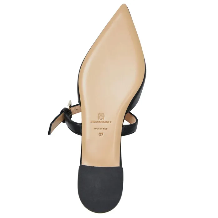 Women Bruno Magli Flats and Loafers PASHA Mule BLACK