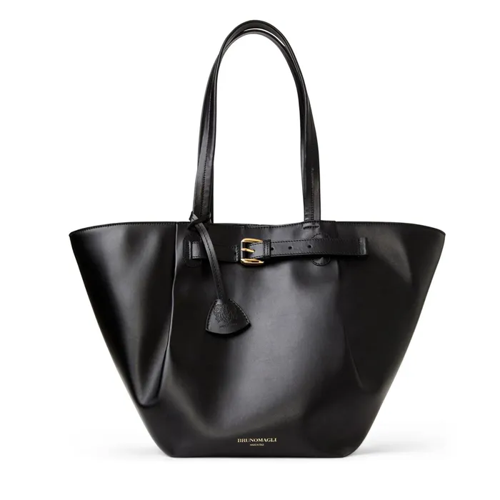 Women Bruno Magli Handbags Tessa Black Calf Tote