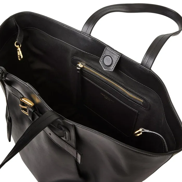 Women Bruno Magli Handbags Tessa Black Calf Tote