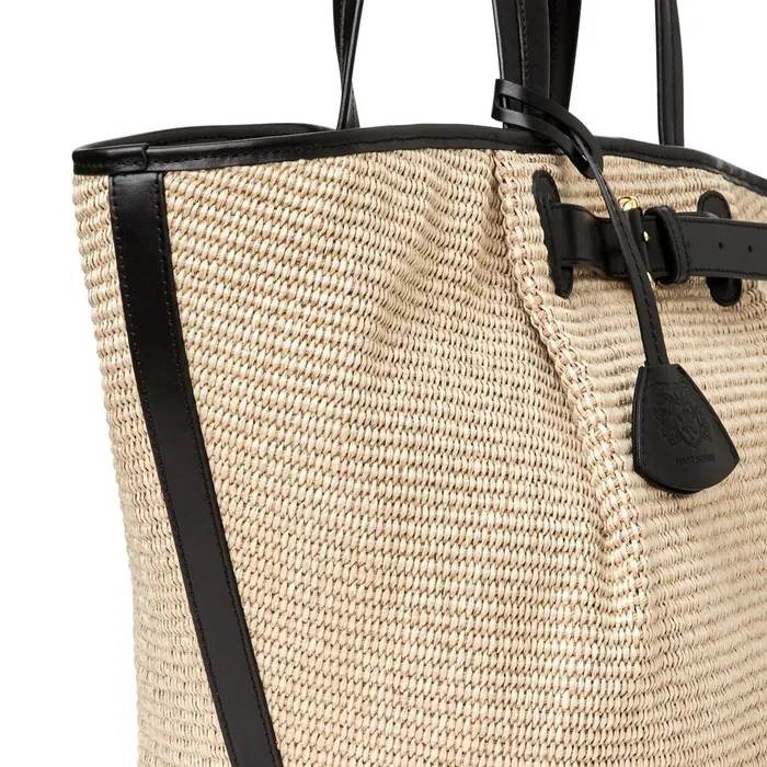 Women Bruno Magli Handbags Tessa Raffia Palm Tote