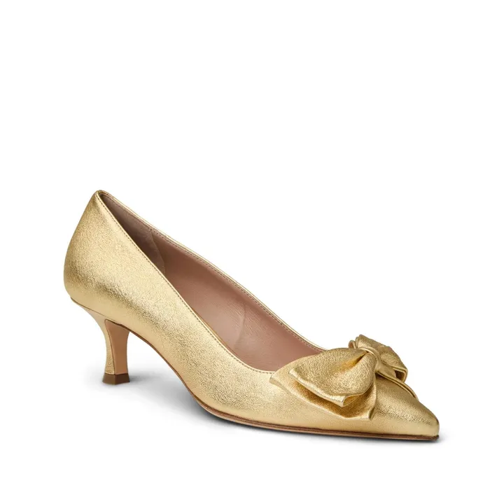 Women Bruno Magli Heels Nadia Pump Gold Metallic