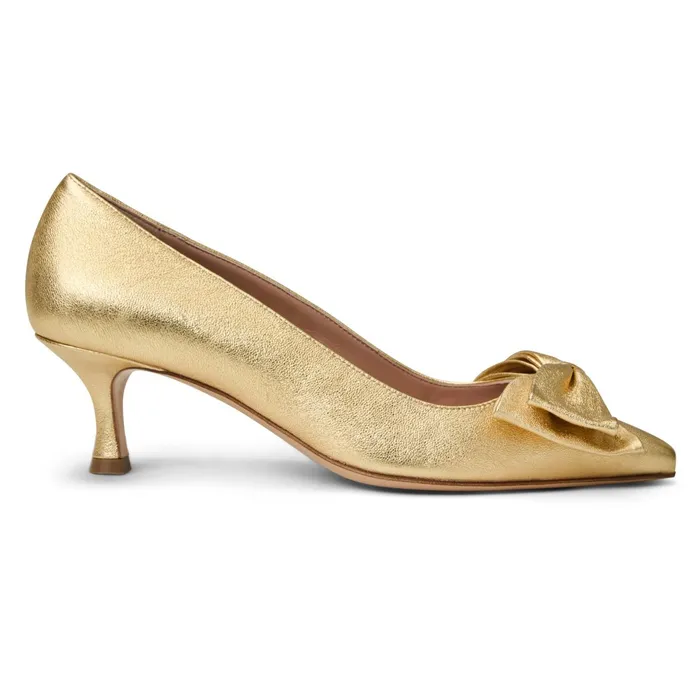 Women Bruno Magli Heels Nadia Pump Gold Metallic