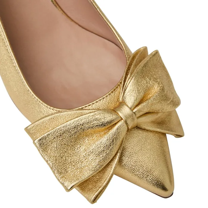 Women Bruno Magli Heels Nadia Pump Gold Metallic