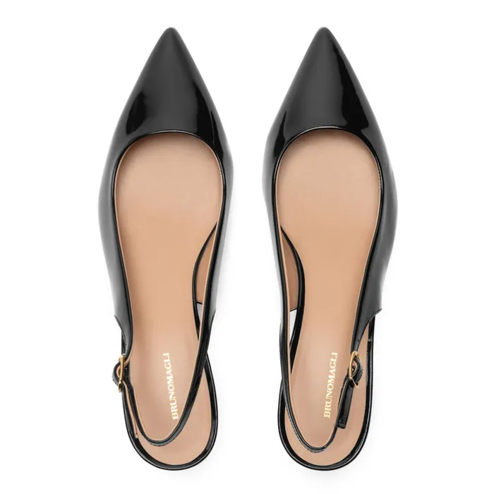 Women Bruno Magli Heels Palerma Slingback Pump Emerald Patent