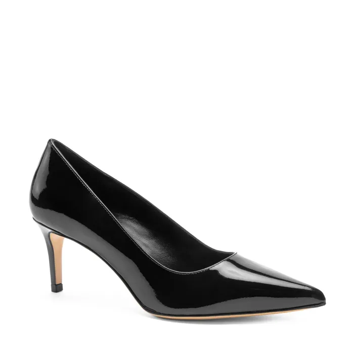 Women Bruno Magli Heels Tara Black Patent Pump