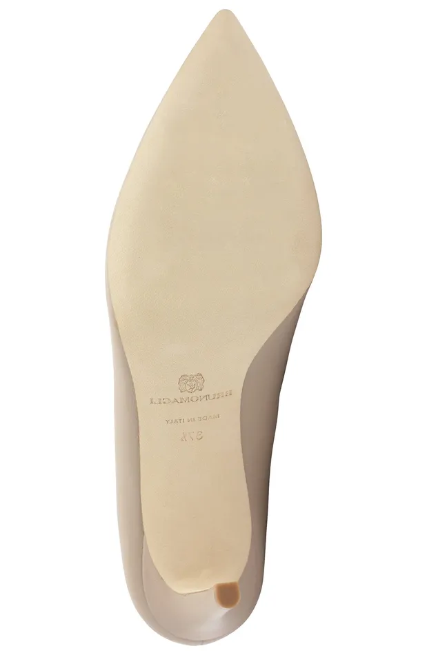 Women Bruno Magli Heels Telma Leather PointedToe PumpNatural