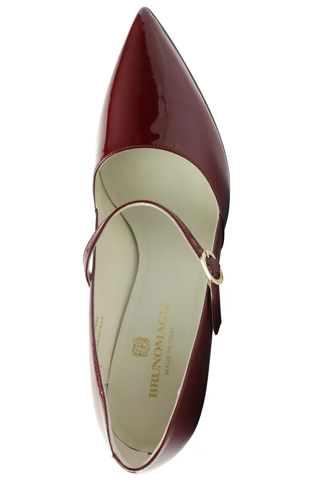 Women Bruno Magli Pumps Gemma MaryJane Leather Pump 8211 Bordeaux Patent Women Bruno Magli Pumps Gemma MaryJane Leather Pump 8211 Bordeaux Patent