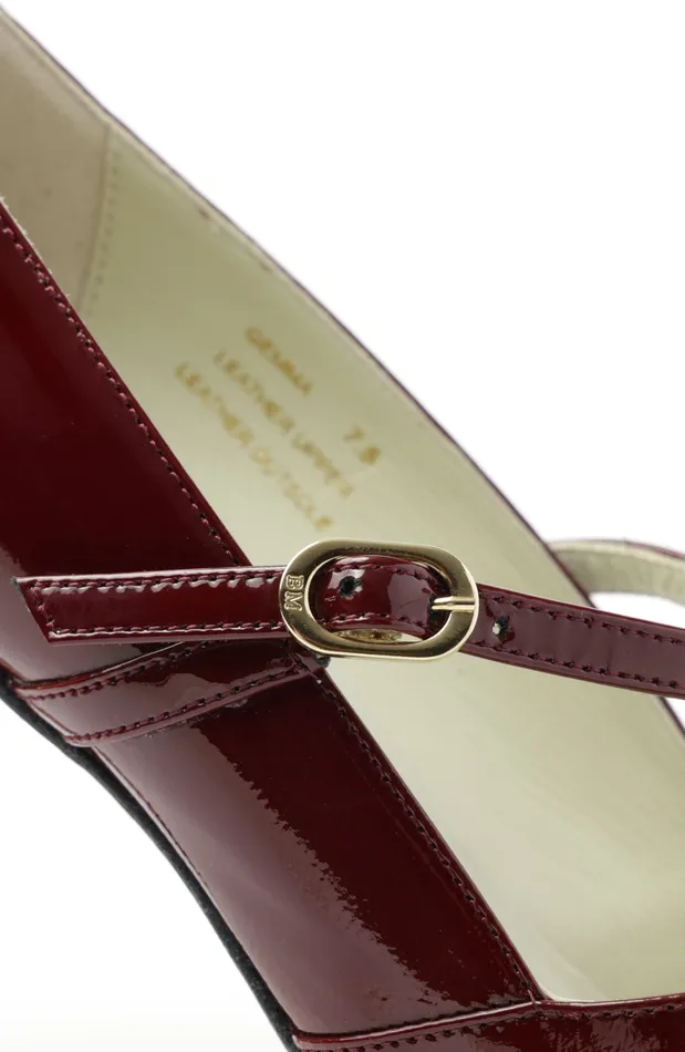 Women Bruno Magli Pumps Gemma MaryJane Leather Pump 8211 Bordeaux Patent Women Bruno Magli Pumps Gemma MaryJane Leather Pump 8211 Bordeaux Patent