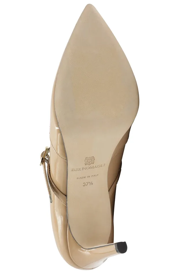 Women Bruno Magli Pumps Gemma MaryJane Leather Pump 8211 Honey Patent