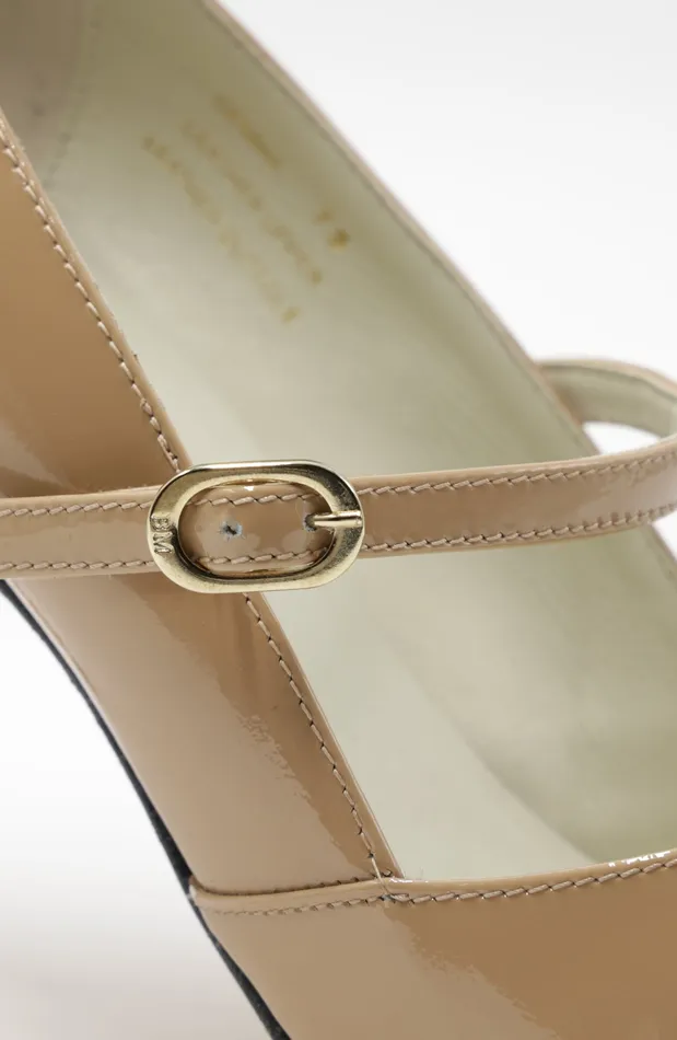 Women Bruno Magli Pumps Gemma MaryJane Leather Pump 8211 Honey Patent