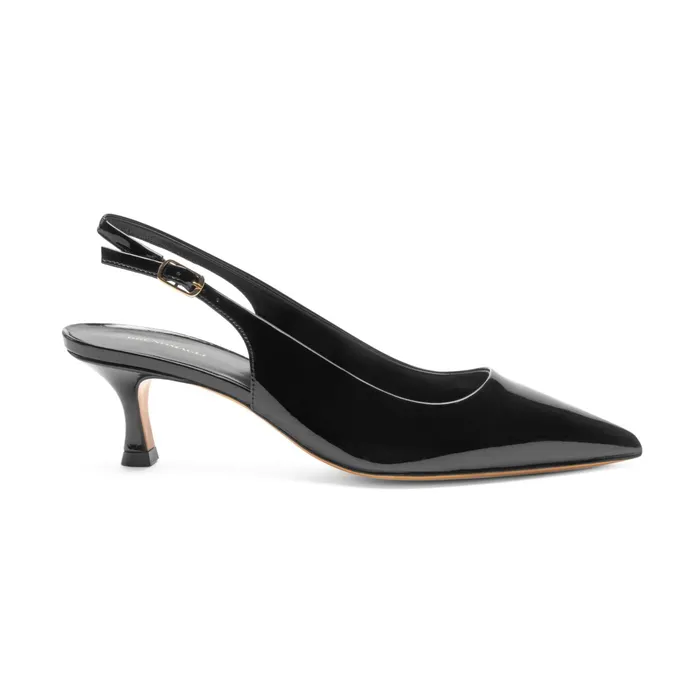 Women Bruno Magli Pumps Palerma Slingback Pump Black Patent