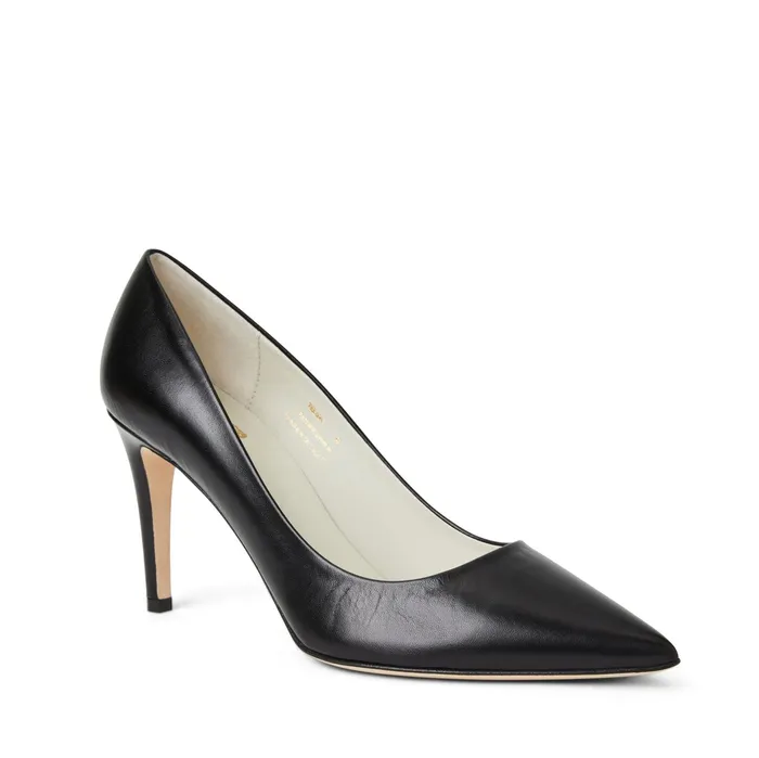 Women Bruno Magli Pumps Telma Leather PointedToe Pump 8211 Black