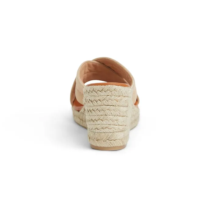 Women Bruno Magli Sandals and Slides EVA Wedge Heel SAND SUEDE