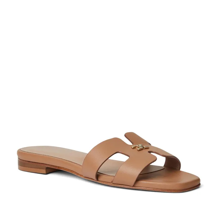 Women Bruno Magli Sandals and Slides FINA Single Band Sandal COGNAC