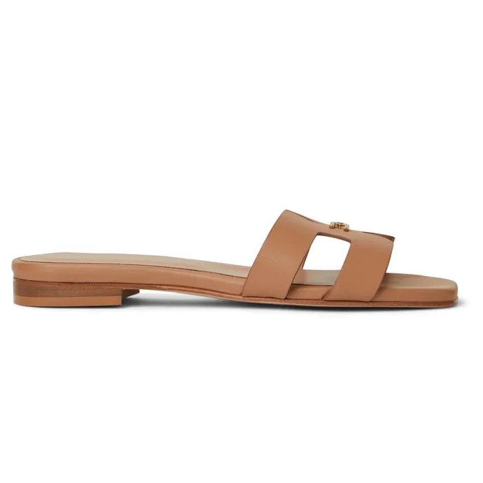 Women Bruno Magli Sandals and Slides FINA Single Band Sandal COGNAC