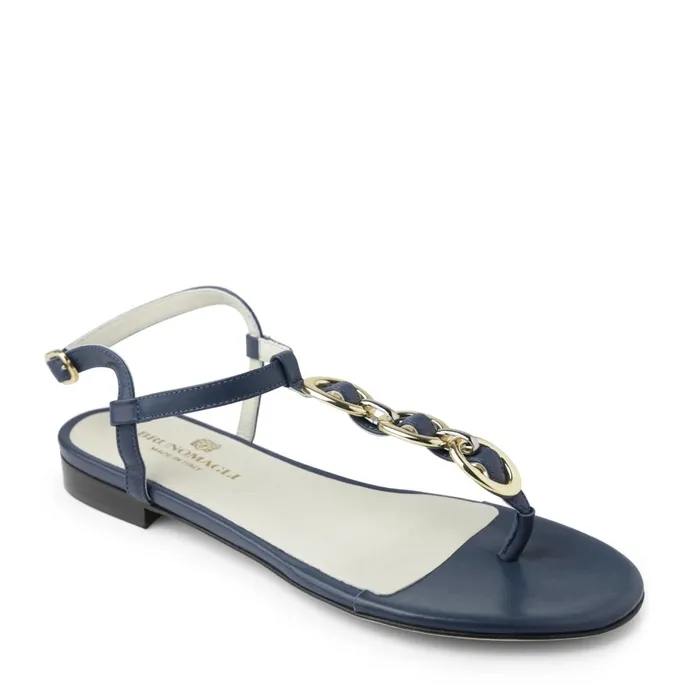 Women Bruno Magli Sandals and Slides Marina Leather Embellished Thong Sandal 8211 Navy Women Bruno Magli Sandals and Slides Marina Leather Embellished Thong Sandal 8211 Navy