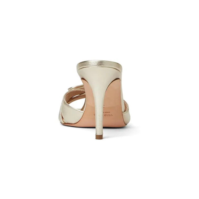 Women Bruno Magli Sandals and Slides PEMA Pump GOLD METALLIC