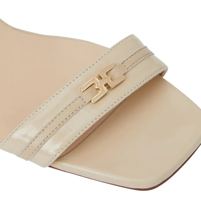 Women Bruno Magli Sandals and Slides PHOEBE Sandal BEIGE PATENT