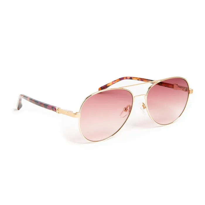 Women Bruno Magli Sunglasses Costa Aviator Sunglasses 8211 Gold