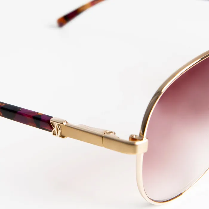 Women Bruno Magli Sunglasses Costa Aviator Sunglasses 8211 Gold