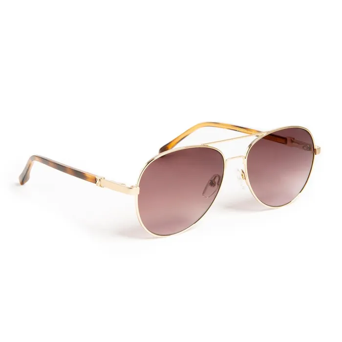 Women Bruno Magli Sunglasses Costa Aviator Sunglasses 8211 Gold Tortoise