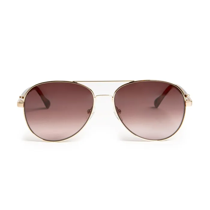 Women Bruno Magli Sunglasses Costa Aviator Sunglasses 8211 Gold Tortoise