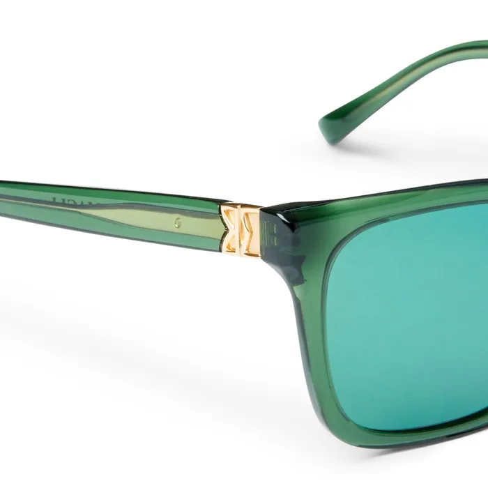 Women Bruno Magli Sunglasses MARIS Limited Edition Classic Square Frame Sunglasses Teal