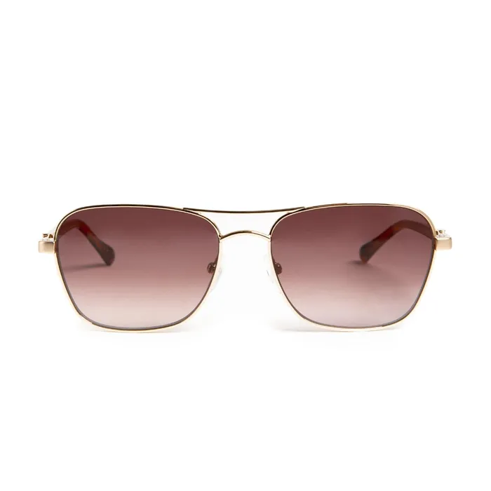 Women Bruno Magli Sunglasses Playa Aviator Sunglasses 8211 Gold Tortoise