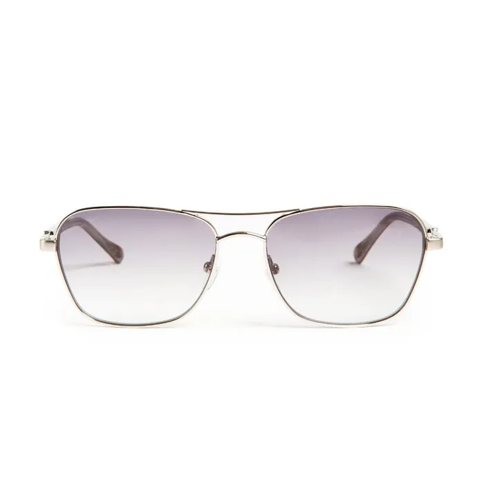 Women Bruno Magli Sunglasses Playa Aviator Sunglasses 8211 Silver