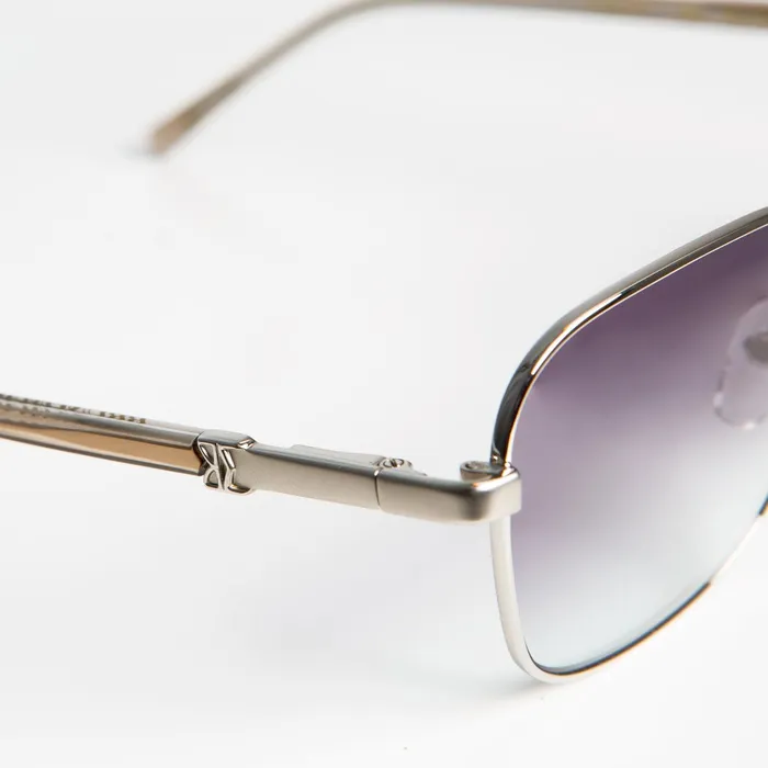 Women Bruno Magli Sunglasses Playa Aviator Sunglasses 8211 Silver