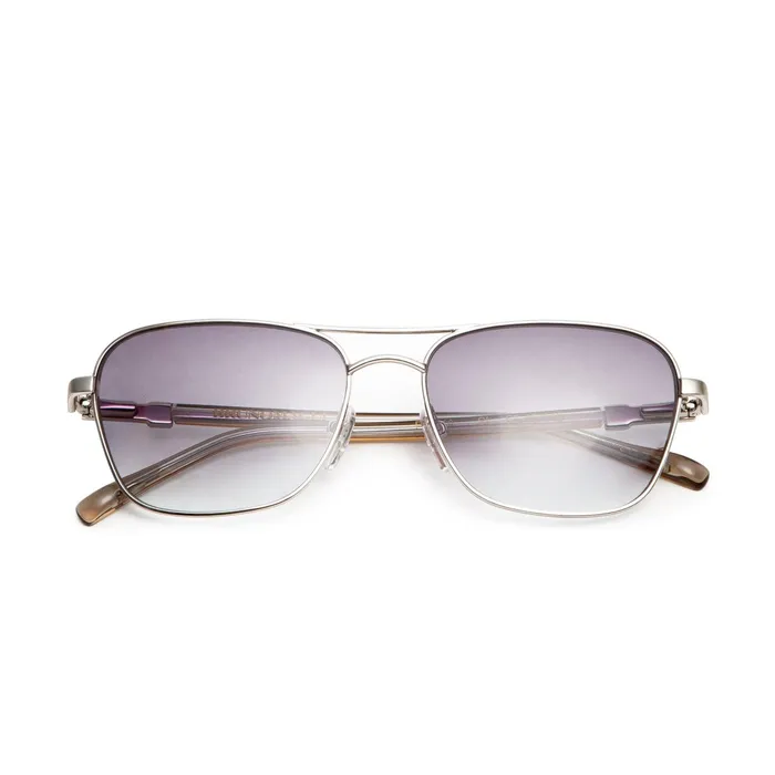 Women Bruno Magli Sunglasses Playa Aviator Sunglasses 8211 Silver