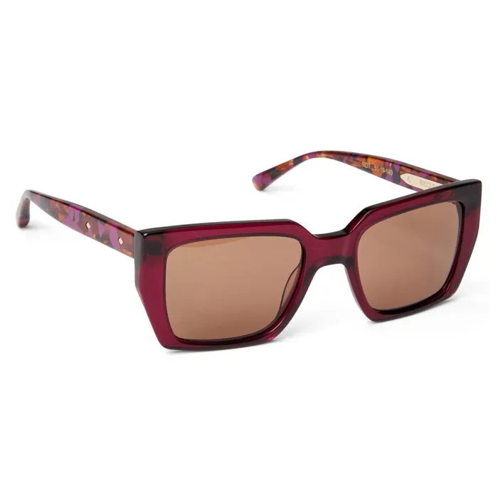 Women Bruno Magli Sunglasses Ricci Sunglasses Red Tortoise