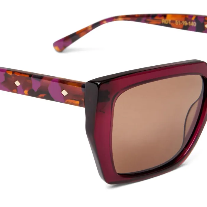 Women Bruno Magli Sunglasses Ricci Sunglasses Red Tortoise
