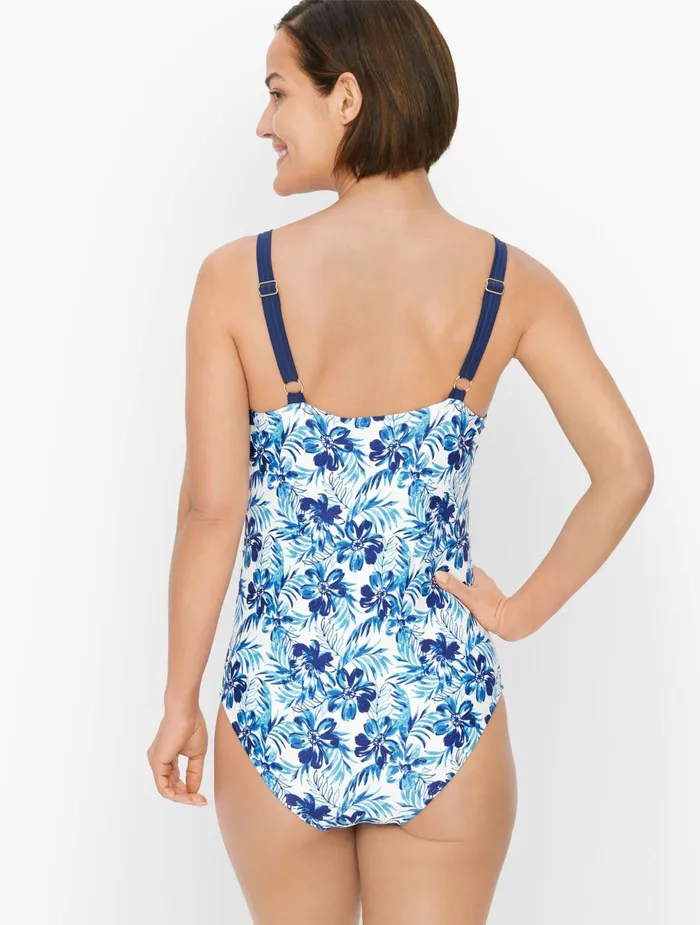 Women Cabana Life Talbots Cabana Life Seychelles Embroidered One Piece India Ink Multi