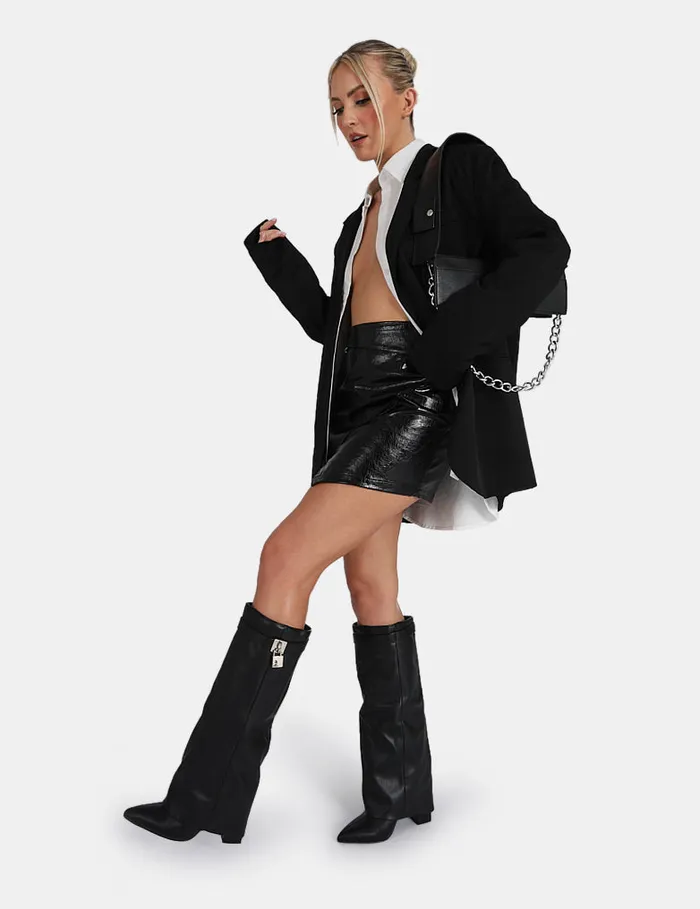 Women Carabiner Waist Battered Pu Mini Skirt Black Kaiia Black Public Desire Skirts Women Carabiner Waist Battered Pu Mini Skirt Black Kaiia Black Public Desire Skirts